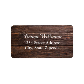 Simple Elegant Woodsy Address Labels