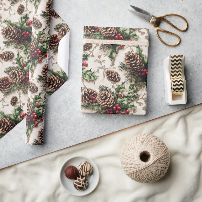 Simple Elegant Xmas Gift Wrap Trendy  (Crafts)