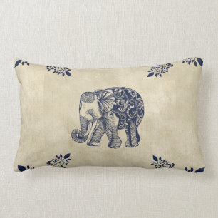 Simple Elephant Lumbar Cushion