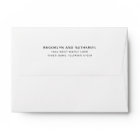 Simple Emerald Green Return Address Lined Envelope