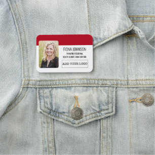 Simple Employee Logo Photo Name Tag