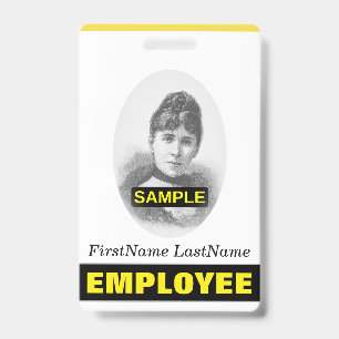 Simple Employee/Staff Portrait Badge ID Badge
