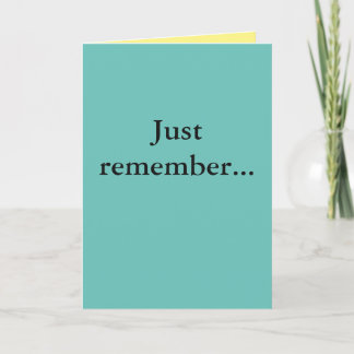 Simple Encouragement Card