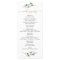 Simple Eucalyptus Greenery Ceremony Program