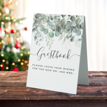 Simple Eucalyptus Greenery Wedding Party