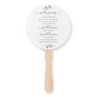 Simple Eucalyptus Greenery Wedding Program