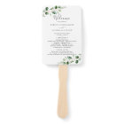 Simple Eucalyptus Greenery Wedding Program