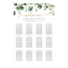 Simple Eucalyptus Greenery Wedding Seating Chart