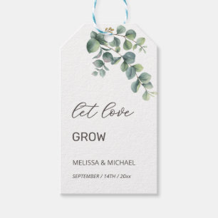 Simple Eucalyptus Leave Wedding Gift Tags