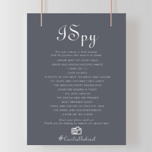 Simple Evening Boho I Spy Wedding Game