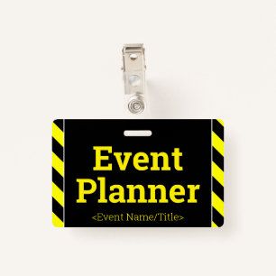 Simple "Event Planner" Badge ID Badge