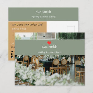 Simple Event Planner Marketing Postcard 