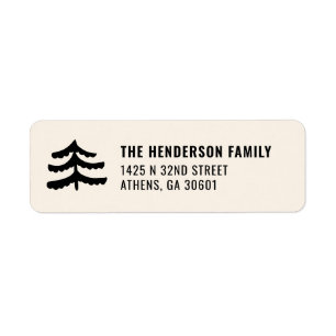 Simple Evergreen Return Address Labels