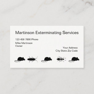 Simple Exterminator Businesscards Business Card