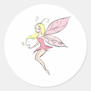 simple Fairy Classic Round Sticker