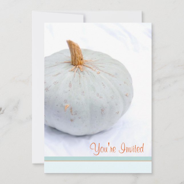 Simple Fall Event  Pumpkin Modern Invitation (Front)