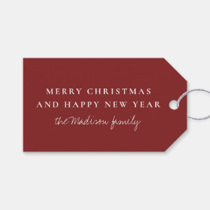 Simple Falu red  Gift Tags