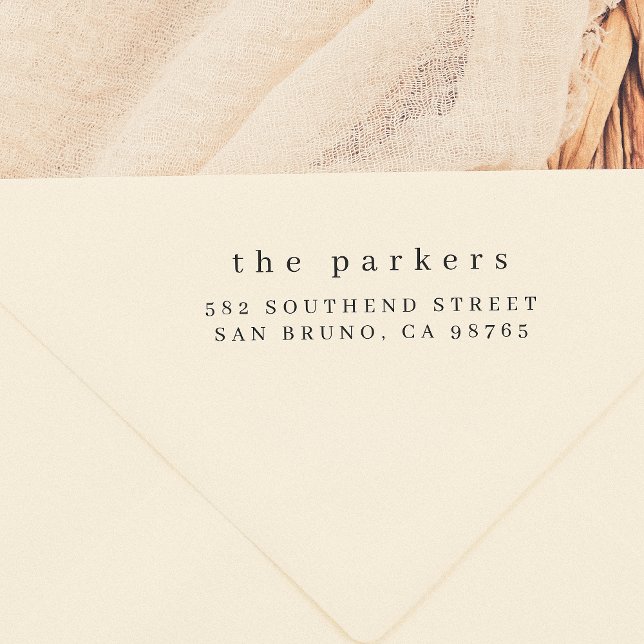 Simple Family Name & Address Rubber Stamp (Creator Uploaded)