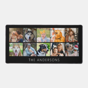 Simple Family Pet 10 Photo Collage Custom Desk Mat