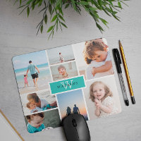 Simple Family Photo Collage & Monogram