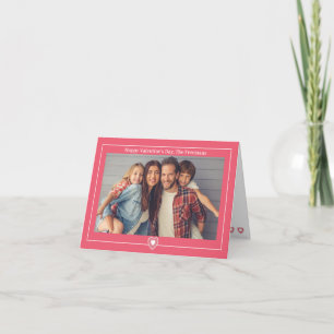 Simple Family Photo Frame Valentine’s Day Card