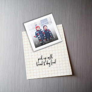 Simple Family Photo Personalised  Magnet