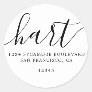 Simple Family Return Address Label