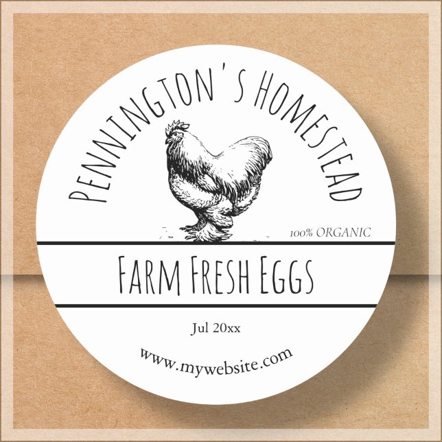 Simple Farm Fresh Egg Labels (Creator Uploaded)