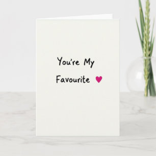 Simple Favourite Heart Card