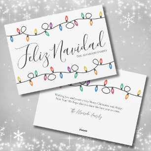 Simple Feliz Navidad Christmas Card