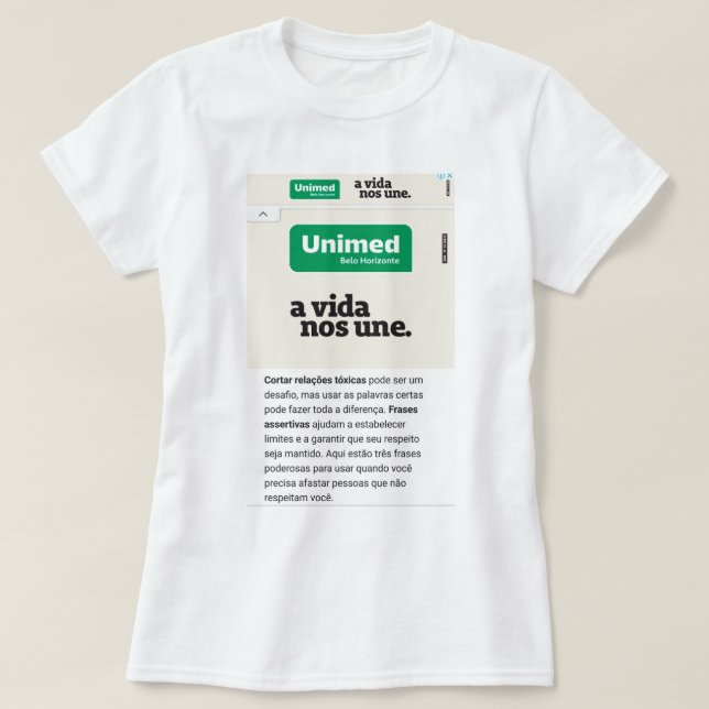 Simple feminine canoe shirt (Design Front)