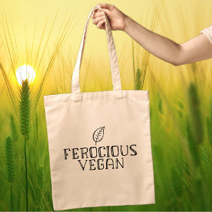 Simple Ferocious Vegan Tote Bag