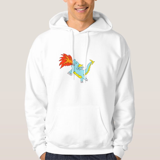 Simple Fire Breathing Dragon Hoodie  (Front)