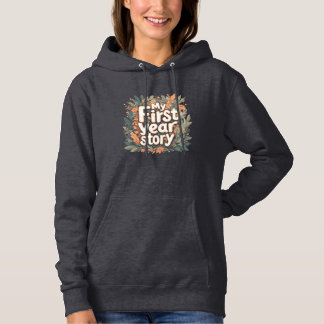 Simple Flat Illus First Year Teacher Encouragement Hoodie