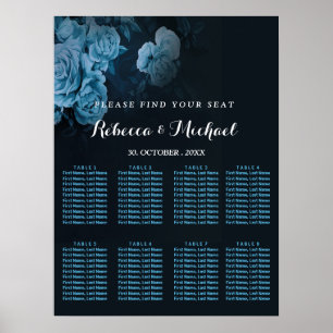 Simple Flora Gold Geometric Frame Poster