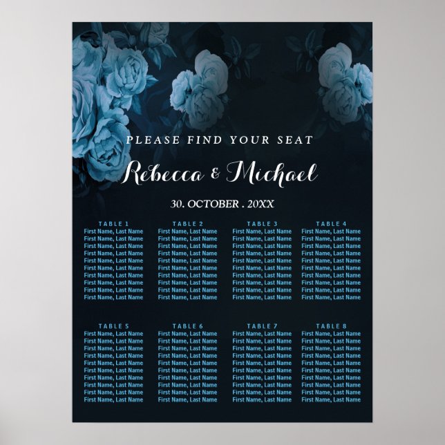 Simple Flora Gold Geometric Frame  Poster (Front)