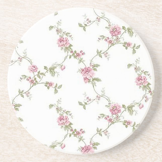 Simple Floral Coaster (Front)