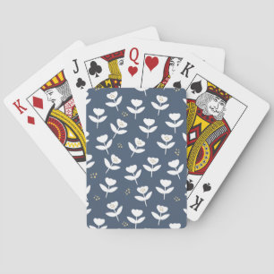 Simple Floral Country Playing Cards