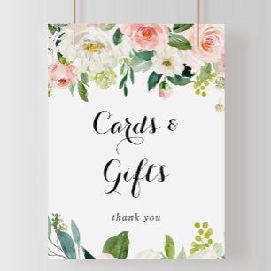 Simple Floral Green Foliage Cards and Gifts Sign