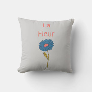 Simple Floral La Fleur Flower Cushion