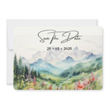 Simple Floral Mountain Horizontal