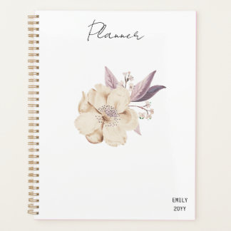 Simple Floral Planner