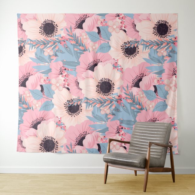 Simple Floral Tapestry (In Situ (Horizontal))