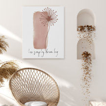 Simple Flower Blush PInk Live Simply Dream Big