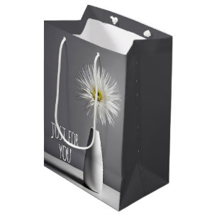 Simple Flower In Vase Medium Gift Bag