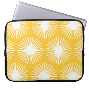Simple flower seamless pattern design. Scandinavia Laptop Sleeve