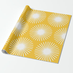 Simple flower seamless pattern design. Scandinavia Wrapping Paper