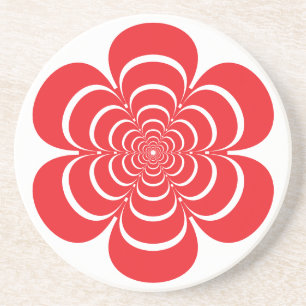 Simple Flower Silhouette Coasters