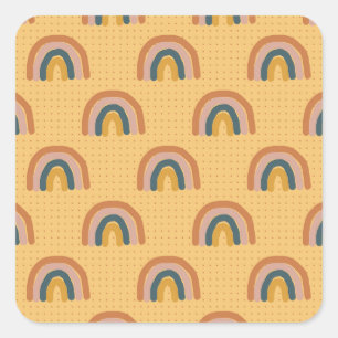 Simple Flower Tattoos Square Sticker