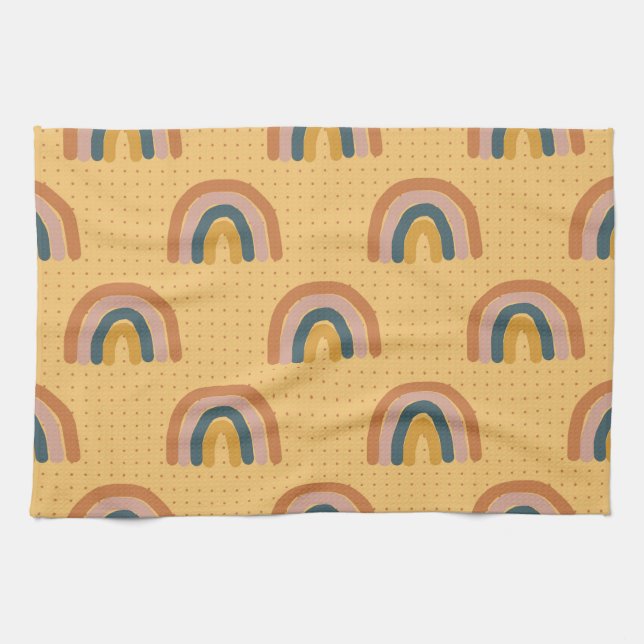 Simple Flower Tattoos Tea Towel (Horizontal)